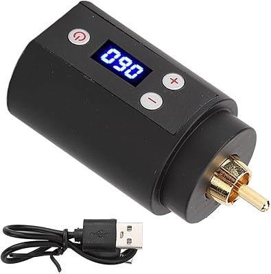 Alimentation pour tatouage, mini batterie de tatouage sans fil personnalisée 3-12v avec écran