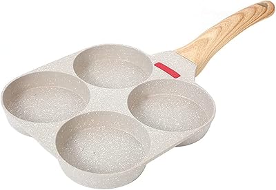 Poêle à œufs 4 trous, poêle à œufs antiadhésive, poêle divisée pour petit-déjeuner (couleur : blanc, taille : 19 x 19 x 2,5 cm). DIAYTAR COTE D'IVOIRE, c'est plus de 300 000 références disponibles en ligne. La boutique leader en Côte d'Ivoire, propose une large gamme de produits pour répondre à tous vos besoins. De l'électronique à la mode, en passant par les produits culturaux.