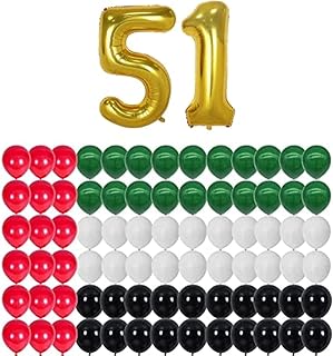 Batecap 82 pièces ballons des émirats arabes unis célébration du 50e anniversaire, souvenir de la fête nationale des émirats arabes unis, coffret cadeau du jubilé d'or (ensemble a). Avec une présence en ligne solide, DIAYTAR COTE D'IVOIRE propose une plateforme d'achat facile à naviguer, permettant aux clients de faire leurs courses en ligne rapidement et avec assurance. La boutique mise sur la satisfaction du client, offrant ainsi un service après-vente de qualité. Elle est une destination de choix pour les consommateurs ivoiriens à la recherche d'une grande variété de produits.