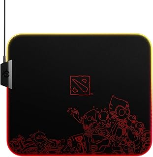 Steelseries qck prism cloth - tapis de souris de jeu - éclairage rvb