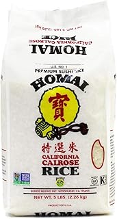 Riz à sushi homai calrose, produit des états-unis - 2,26 kg