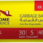 Home choice sacs poubelles à cordon de 5 gallons blanc 20