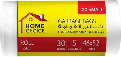 Home choice sacs poubelles à cordon de 5 gallons blanc 20