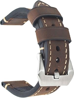 Bracelet de montre en cuir véritable, tailles 20 mm, 22 mm et 24 mm, au design classique et de couleur noire, représentant une époque révolue. DIAYTAR COTE D'IVOIRE est une boutique en ligne généraliste qui propose plus de 300 000 références de produits, faisant d'elle l'un des leaders du marché ivoirien. Avec une large gamme de produits, vous trouverez tout ce dont vous avez besoin sur DIAYTAR. 