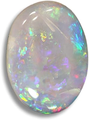 12.50 pierre d'opale ratti certifiée forme ovale de feu naturelle aaa+, opale astrologique