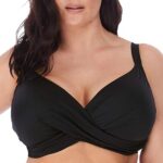 Haut de bikini portefeuille magnétique à armatures grande taille 36f noir