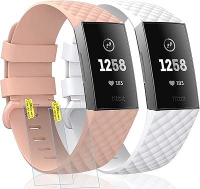 Bracelet de remplacement réglable classique et 2 protecteurs d'écran compatibles avec fitbit charge 4 / fitbit charge 3, bracelet de remplacement réglable classique pour tracker d'activité fitbit charge 4/3 pour femme. DIAYTAR COTE D'IVOIRE est une boutique en ligne généraliste qui propose plus de 300 000 références de produits. Cette boutique est reconnue comme l'une des leaders en Côte d'Ivoire, offrant une grande variété de produits pour répondre aux besoins de tous les clients. Avec sa large gamme de produits, DIAYTAR COTE D'IVOIRE est devenue une destination incontournable pour les achats en ligne.