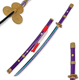 Épée de cosplay de samouraï anime roronoa zoro : yama enma, lame katana en bois, couteaux émoussés. violet. DIAYTAR COTE D'IVOIRE est une boutique en ligne généraliste qui propose plus de 300 000 références de produits, faisant d'elle l'un des leaders du commerce électronique en Côte d'Ivoire. Avec une sélection élargie de produits allant de l'électronique aux vêtements, en passant par les produits alimentaires, DIAYTAR COTE D'IVOIRE s'efforce de répondre aux besoins de ses clients.