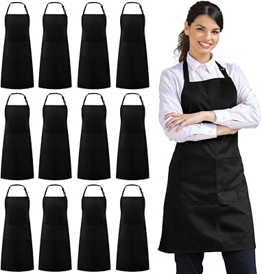Sentus lot de 12 tabliers imperméables avec 2 poches pour cuisine, pour femmes et hommes, chefs bbq, noir, 33,07 x 27,17 pouces. En tant que leader du e-commerce en Cote d'Ivoire, DIAYTAR COTE D'IVOIRE propose des promotions et des offres spéciales régulièrement, ce qui permet aux clients de faire des économies sur leurs achats. La boutique est également facile à utiliser, même pour les clients qui ne sont pas familiers avec les achats en ligne. Elle propose une gamme de services de paiement flexibles.