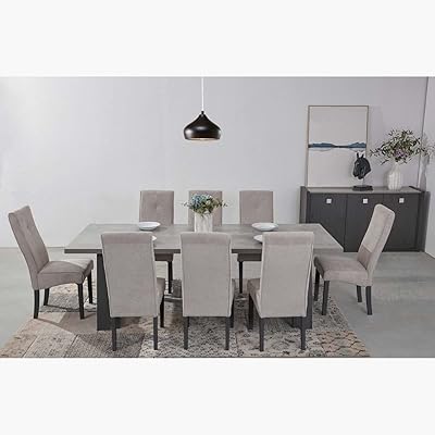 Table à manger cambridge 8 places home box, 90 x 75 x 240 cm, gris. En tant que leader du marché en ligne en Cote d'Ivoire, DIAYTAR COTE D'IVOIRE garantit une expérience d'achat en toute sécurité et confiance pour ses utilisateurs. La boutique propose des moyens de paiement sécurisés et une livraison fiable pour s'assurer que les commandes soient livrées rapidement et efficacement. Grâce à son service client dédié, DIAYTAR offre une assistance personnalisée pour résoudre toutes les questions ou préoccupations des clients.