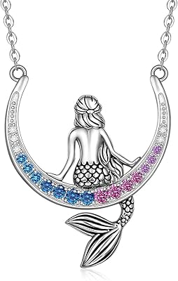 Collier de sirène pour femmes en argent sterling, collier de petite sirène de mer, collier de lune, océan, queue de fée, poisson, bijoux de noël, argent sterling, zircone cubique. DIAYTAR COTE D'IVOIRE, boutique en ligne généraliste avec plus de 300000 références, est devenue une référence incontournable pour les ivoiriens. Elle propose une large gamme de produits allant de l'électronique à la mode en passant par les produits alimentaires. C'est la boutique leader en Côte d'Ivoire.