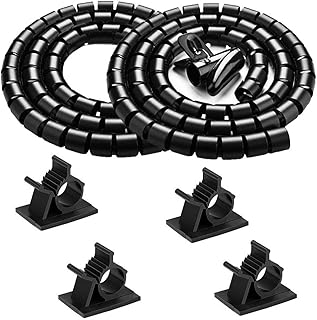 Vueyo lot de 2 cache-câbles électriques pour gestion des câbles électriques d'ordinateur, tube à fermeture éclair vueyo sans enchevêtrement avec 4 clips de câble adhésifs pour tv, ordinateur portable, sol, maison et bureau. DIAYTAR COTE D'IVOIRE est une boutique en ligne généraliste qui propose plus de 300 000 références de produits. Elle est considérée comme l'une des boutiques leaders en Côte d'Ivoire, offrant une large gamme de choix à ses clients. Les produits sont sélectionnés pour leur qualité et leur disponibilité.