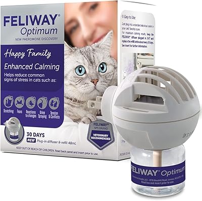 Diffuseur de phéromones apaisantes amélioré pour chat feliway kit démarrage 30. DIAYTAR COTE D'IVOIRE propose une large sélection de produits en ligne, allant des produits alimentaires aux produits électroniques, en passant par les vêtements et les accessoires. Avec plus de 300000 références, les clients peuvent trouver tout ce qu'ils cherchent en un seul endroit.