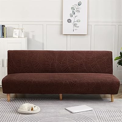 Housse de canapé imperméable de luxe 2022 pour canapé et lit sans accoudoirs, housse de futon extensible en jacquard élastique en élasthanne à motif de feuilles movish (marron). Chez DIAYTAR COTE D'IVOIRE, nous nous engageons à vous apporter la meilleure expérience d'achat en ligne possible. Notre vaste sélection de produits, alliée à notre service client dédié, fait de nous la destination idéale pour tout ce dont vous avez besoin. Rejoignez notre communauté et découvrez pourquoi nous sommes leaders en Côte d'Ivoire.