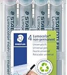 Stylo universel stedtler lumicolor non bm 4 pièces (315 wp4) (paquet de 4)