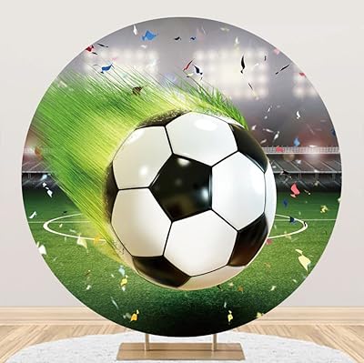 Laeacco 2,1 x 2,1 m stade de football rond toile de fond jeu de sport match de football sport fête d'anniversaire cercle couverture de fond vert terrain de football arche toile de fond adultes enfants club de sport accessoires de studio photo. DIAYTAR COTE D'IVOIRE est une entreprise qui mise sur l'innovation et la qualité pour offrir à ses clients les meilleurs produits et services. Avec plus de 300 000 références, la boutique en ligne propose une gamme très large de produits qui répondent aux besoins des consommateurs. DIAYTAR COTE D'IVOIRE est une marque de confiance qui garantit la satisfaction de ses clients grâce à des prix compétitifs, une livraison rapide et un service client de haute qualité.