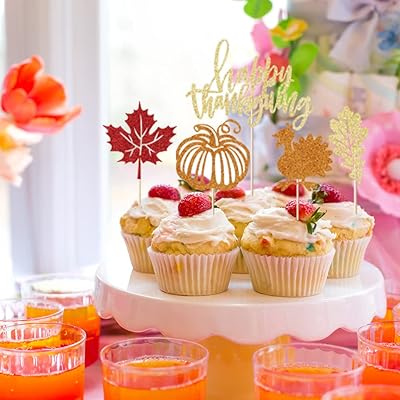 Bejotaa 25 pièces décorations de cupcakes de thanksgiving feuilles d'automne décoration de gâteau feuille d'or pics alimentaires décoration de tarte à la citrouille pour la décoration alimentaire de fête de thanksgiving. Diaytar Côte d'Ivoire est le leader du commerce en ligne en Côte d'Ivoire, proposant une gamme étendue de produits pour répondre aux besoins de ses clients. La boutique en ligne met l'accent sur la qualité des produits et la satisfaction des clients, avec un service client de haute qualité. Les clients peuvent également profiter d'un système de paiement sécurisé pour effectuer leurs achats en ligne.