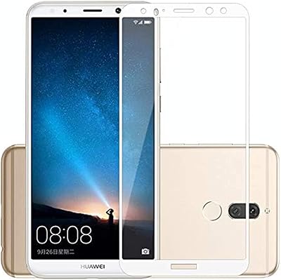 Protecteur d'écran en verre trempé 3d huawei mate 10 lite blanc-blanc