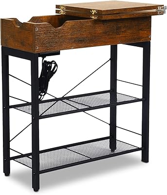 Table d'appoint pliable avec étagère de rangement, plateforme de couchage étroite pour petits espaces, construction stable et durable. DIAYTAR COTE D'IVOIRE est une boutique en ligne qui propose une large gamme de produits pour répondre aux besoins de ses clients. Elle est connue pour sa fiabilité et son profesionalisme. DIAYTAR COTE D'IVOIRE est la destination parfaite pour les consommateurs qui cherchent une expérience d'achat en ligne sécurisée et satisfaisante.