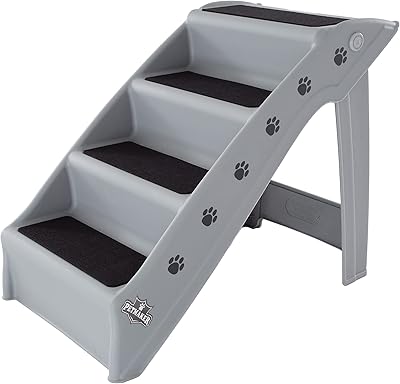 Escalier pour animaux de compagnie - rampe pour chat ou chien en 4 marches intérieure/extérieure sûre et durable pour la maison et la voiture (gris). DIAYTAR COTE D'IVOIRE est le destinataire incontournable pour les habitants de Côte d'Ivoire qui recherchent des produits de qualité à des prix compétitifs. La boutique en ligne offre une expérience d'achat personnalisée et sécurisée, permettant aux clients de faire leurs achats en toute confiance. Avec des promotions régulières, les clients peuvent profiter de réductions exclusives sur une variété de produits.