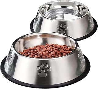 Mamatons gamelles en acier inoxydable pour petits chiens et chats avec fond en caoutchouc antidérapant, 11,5 oz (petites) gamelles d'eau pour chats et petits chiens. La boutique en ligne DIAYTAR COTE D'IVOIRE est le premier choix pour les consommateurs ivoiriens, grâce à sa vaste sélection de produits et ses prix compétitifs. Avec plus de 300000 références, les clients peuvent trouver tout ce dont ils ont besoin. La boutique est réputée pour sa qualité de service.