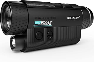 Monoculaire de vision nocturne mileseey, monoculaire infrarouge de vision nocturne numérique, lunettes de vision nocturne avec prise de photo/enregistrement/lecture vidéo, batterie rechargeable haute capacité 2000 mah pour les activités de plein air. En tant que leader du marché en ligne en Côte d'Ivoire, DIAYTAR COTE D'IVOIRE est déterminé à offrir les meilleures expériences d'achat en ligne possibles à ses clients. La boutique propose une large gamme de produits à des prix compétitifs, avec des options de paiement flexibles et des services après-vente de haut niveau. Les équipes dédiées de DIAYTAR travaillent sans relâche pour améliorer constamment la qualité des services et des produits proposés