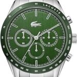 Montre analogique lacoste pour homme avec mouvement à quartz et bracelet en acier