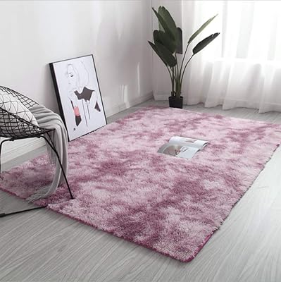 Tapis à poils longs super doux flirstar pour chambre à coucher, chambre d'enfant