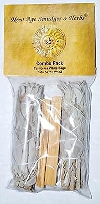 Ensemble de bâtons santo de 4 pouces à sauge blanche et palo