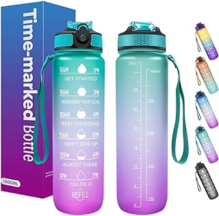 Bouteille d'eau de sport 1l   32oz avec marqueur de temps de motivation. DIAYTAR COTE D'IVOIRE se positionne comme la référence en matière de commerce électronique en Côte d'Ivoire, avec plus de 300000 références disponibles. Elle garantit une naviguation aisée sur son site, des délais de livraison rapides et une sécurité de paiement renforcée. Les clients de DIAYTAR COTE D'IVOIRE apprécient la facilité d'utilisation du site et la qualité des produits offerts.