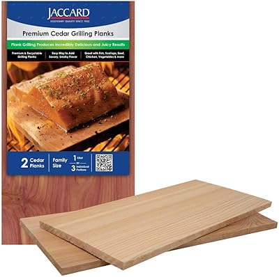 Jacquard 201403 planches de cèdre prêtes à l'emploi, grandes (1 planche), accessoires pour barbecue - planche de service en bois. DIAYTAR COTE D'IVOIRE est une boutique en ligne généraliste qui propose une large gamme de produits pour répondre aux besoins de ses clients. Avec plus de 300 000 références de produits, la boutique en ligne offre une grande variété de choix pour les acheteurs, depuis les produits alimentaires jusqu'aux accessoires de maison. La boutique en ligne propose également des promotions régulières et des offres spéciales pour aider les clients à économiser de l'argent sur leurs achats.