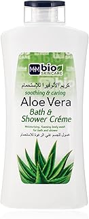 Gel douche apaisant et soin bio à l'aloe vera pour femmes, 750 ml