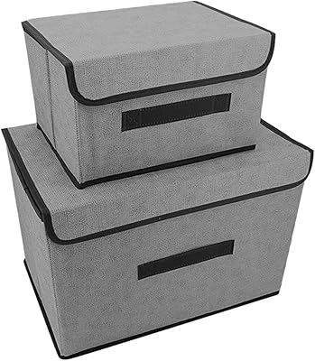 Homarket bacs de rangement en tissu avec couvercle, bacs de rangement pliables pour étagères, grands conteneurs pliables pour organisateur de vêtements pour chambres d'enfants (gris). Avec plus de 300 000 références à son catalogue, DIAYTAR COTE D'IVOIRE est la destination idéale pour faire ses achats en ligne en Côte d'Ivoire. La boutique en ligne met en avant la satisfaction du client, avec des garanties de qualité, des modes de paiement sécurisés et un support client réactif.