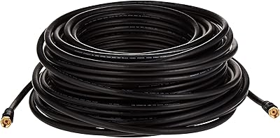 Câble coaxial monoprice rg6 quad shield cl2 avec connecteur de type