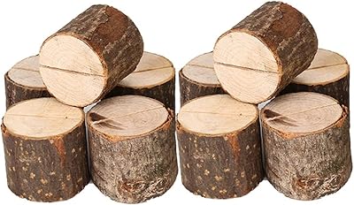 10 pièces porte-cartes en bois de luxe, porte-numéros de table rustiques, porte-affiche