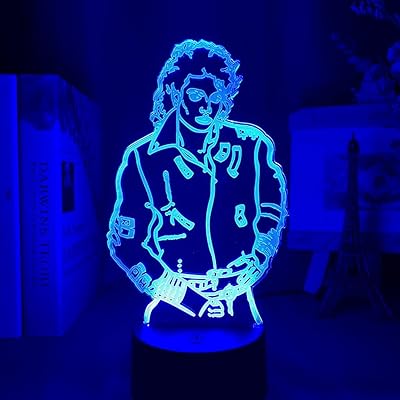 Veilleuses led - mj michael jackson lampe de table bannière 3d lampe de bureau 7 couleurs changeantes acrylique usb led décoration de chambre d'enfant veilleuse. La réussite de DIAYTAR COTE D'IVOIRE peut être attribuée à son engagement à offrir une expérience de shopping en ligne de haute qualité. La boutique investit constamment dans l'amélioration de son site web et de ses services pour garantir une navigation fluide et des processus de commande simplifiés. Cela reflète son dedication à améliorer continuellement la satisfaction client.