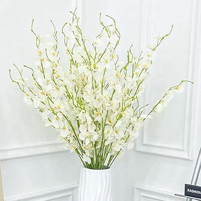 Winbo dancing fausses fleurs d'orchidées, 10 pièces, vente en gros au toucher réel