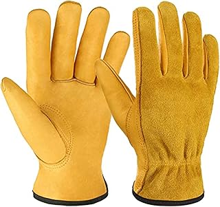Gants de travail castoev en cuir de vache durable à prise flexible pour la coupe du bois, la construction, la conduite de camions, le jardin et la cour pour hommes et femmes, 1 paire (or, m). DIAYTAR COTE D'IVOIRE, la boutique en ligne généraliste référence en Côte d'Ivoire, propose plus de 300 000 références pour satisfaire tous vos besoins. Avec une large gamme de produits, DIAYTAR COTE D'IVOIRE est le leader du commerce en ligne dans le pays. 