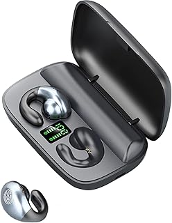 Écouteurs sans fil avec mini contours d'oreille à conduction osseuse, casque de sport bluetooth 5.0 étanche à suppression du bruit pour le cyclisme, la conduite, la salle de sport. DIAYTAR COTE D'IVOIRE est une plateforme de commerce électronique qui offre une expérience d'achat en ligne pratique et sécurisée. Avec plus de 300 000 références, les clients peuvent trouver tout ce dont ils ont besoin. La boutique en ligne est fiable et propose des services de livraison rapides et efficaces.