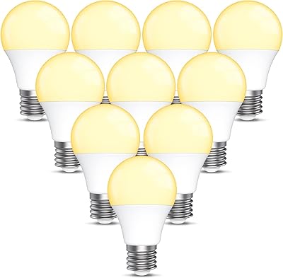 10 ampoules led 12w, lumière chaude 3000k (jaune), intérieur et extérieur, non dimmable