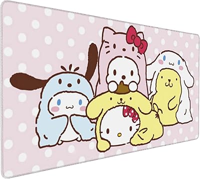 Tapis de souris de jeu mignon pour filles kawaii, tapis de souris