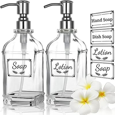 Distributeur de savon mixdi paquet de 2 distributeurs pour les mains en verre. DIAYTAR COTE D'IVOIRE est une boutique en ligne généraliste qui propose plus de 300000 références de produits. Elle est reconnue comme l'un des leaders du commerce en ligne en Côte d'Ivoire. La boutique offre une large gamme de produits pour répondre aux besoins de ses clients.