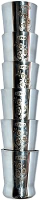 Ensemble de 6 gobelets en acier inoxydable ||, laser permanent, argent, 350 ml || ensemble de gobelets (350 ml, acier). DIAYTAR COTE D'IVOIRE est une boutique en ligne généraliste proposant plus de 300000 références pour répondre à tous vos besoins. En tant que leader du e-commerce en Cote d'Ivoire, nous nous engageons à offrir les meilleurs produits et services à nos clients.