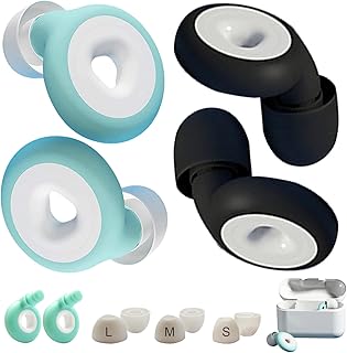 Bouchons d'oreilles de sommeil antibruit silencieux, bouchons d'oreilles en silicone flexibles réutilisables, protection