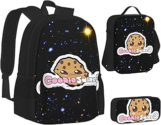 Cookie swirl c design sac à dos scolaire pour adolescents, garçons et filles