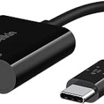 Adaptateur de charge rockstar belkin audio 3,5 mm + usb-c, adaptateur compatible