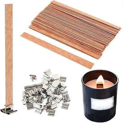 Kit de fabrication de bougies, mèches de bougies en coton, 50 mèches