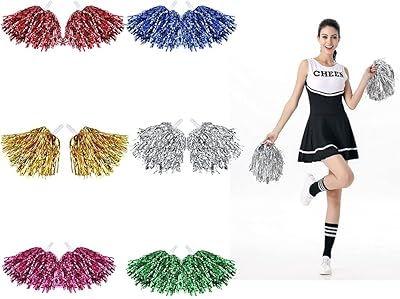 Castowave 12 pièces pompons de pom-pom girl, pompons moelleux avec bandes métalliques avec poignée en plastique pour match sportif, performance sur scène et célébration de vacances (6 couleurs). DIAYTAR COTE D'IVOIRE se distingue par sa grande sélection de produits et sa qualité de service. La boutique propose des produits à des prix compétitifs, faisant d'elle une destination de choix pour les consommateurs ivoiriens. Les clients peuvent également profiter de promotions et de réductions régulières pour économiser encore plus d'argent.