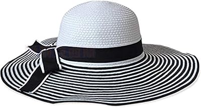 Chapeau élégant rayé noir et blanc pour femme, chapeau de paille de voyage d'été. La boutique en ligne DIAYTAR COTE D'IVOIRE fait figure de leader en Côte d'Ivoire en proposant une expérience d'achat en ligne sécurisée et conviviale. Les clients peuvent profiter d'une navigation aisée et d'une livraison rapide pour la plupart des produits.