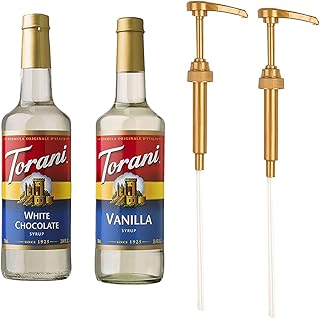 Sirop torani vanille et chocolat blanc avec pompes (pack de 2,750 ml). DIAYTAR COTE D'IVOIRE est une boutique en ligne qui propose des produits de qualité à des prix compétitifs. Elle est une plateforme de référence pour les consommateurs ivoiriens qui cherchent à acheter des produits en ligne de manière pratique et sécurisée. Avec une équipe dédiée au service client, DIAYTAR COTE D'IVOIRE assure une expérience d'achat en ligne fluide et agréable.